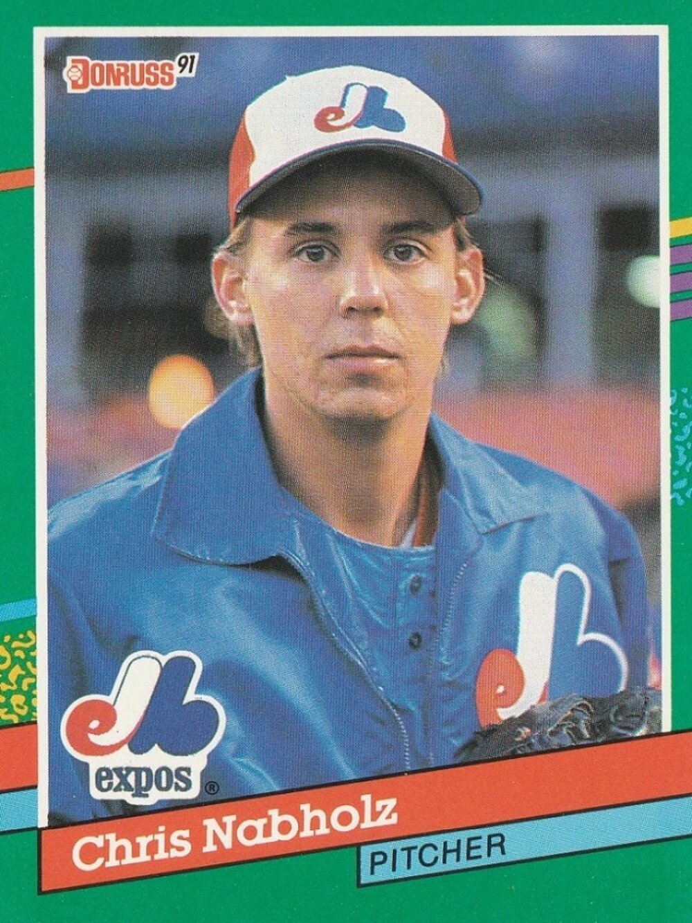 Chris Nabholz - Donruss 91 MLB Baseball Card